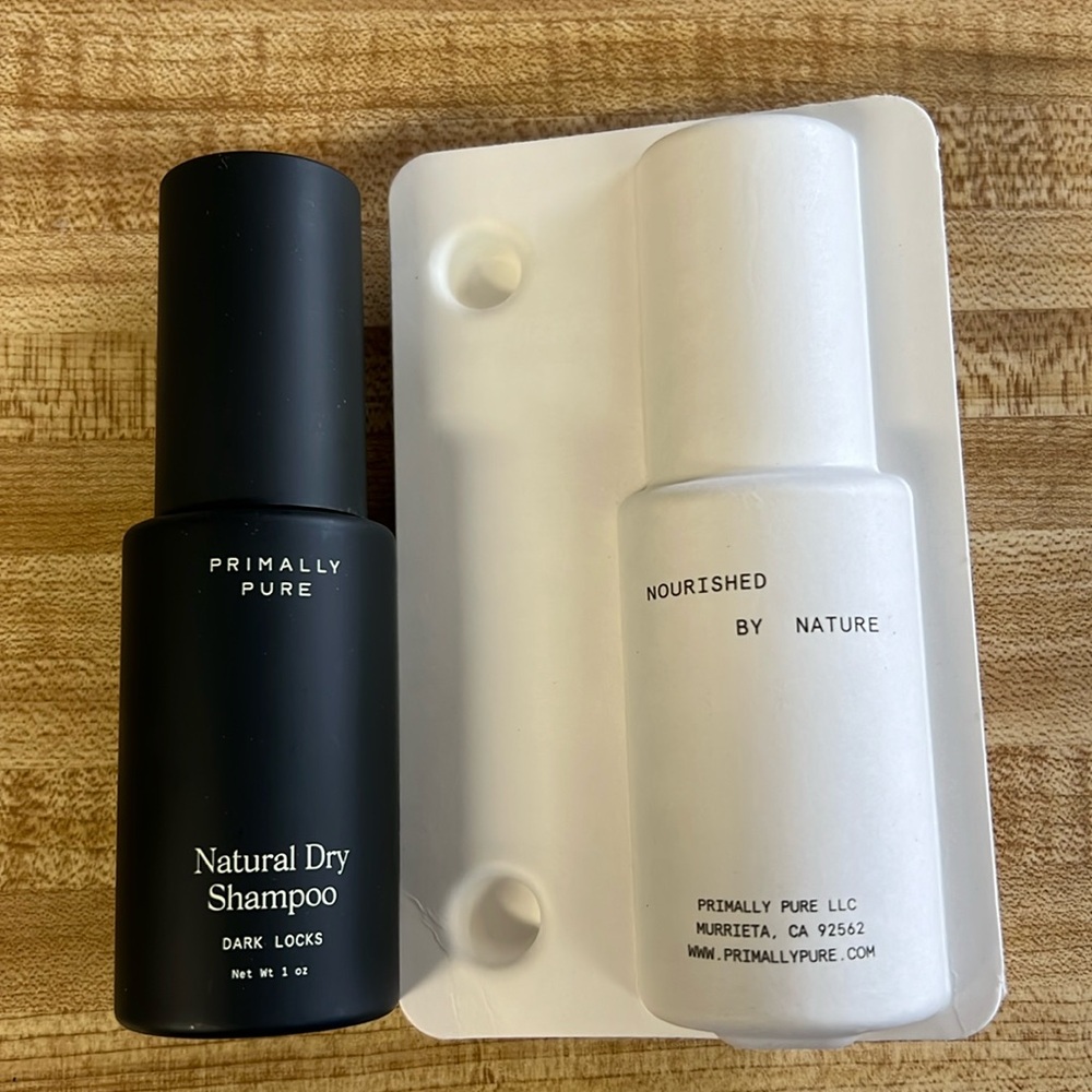 Primally Pure Natural Dry Shampoo for dark locks. New!